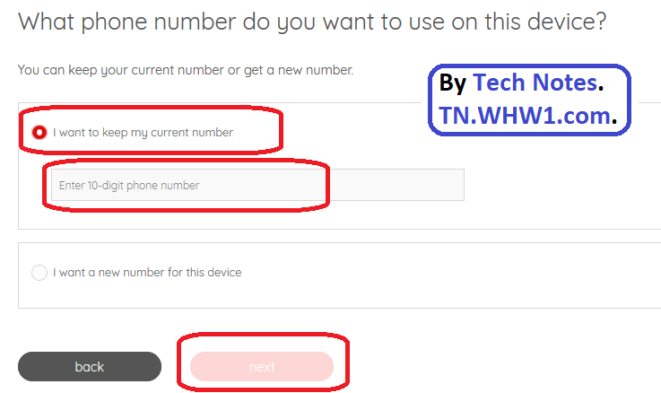 Select you want to keep your number.